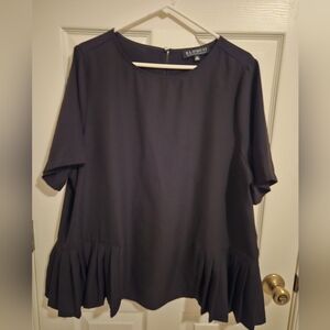 ELIQUII WIMENS BLACK BLOUSE